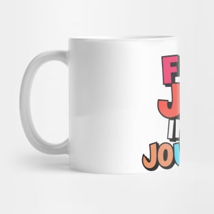 Colorful Find Joy in the Journey Graphic Mug